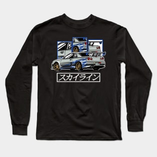 NISSAN GTR R34 Long Sleeve T-Shirt